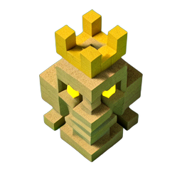 Sphinx (Voxel) - 256x256 pixel art sprite
