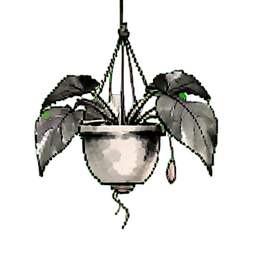 蜘蛛植物悬挂 — 256×256 像素游戏素材