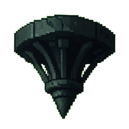 Descendente de Teto com Espinhos — sprite pixel art 256×256