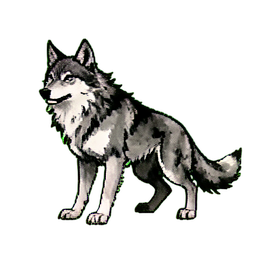 Spirit Dire Wolf Mount — 256×256 pixel art sprite
