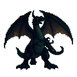 Spirit Dragon Hatchling — 256×256 pixel art sprite