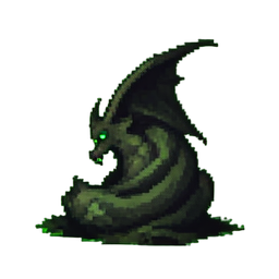 Geist-Element-Finsternis — 256×256 Pixel-Art-Sprite