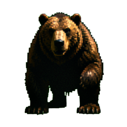 Spirit War Bear — 256×256 pixel art sprite