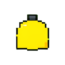 Éponge jaune — sprite pixel art 256×256