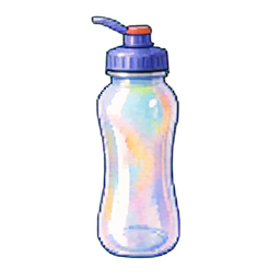 Garrafa de água esportiva — sprite pixel art 256×256