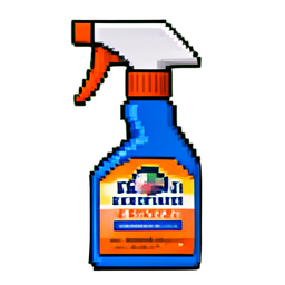 Garrafa de spray azul — sprite pixel art 256×256