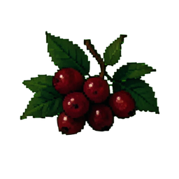 Spring Bush Berry — 256×256 pixel art sprite