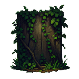 Spring Vine Wall — 256×256 pixel art sprite