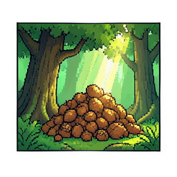 Cache de Noix — sprite pixel art 256×256