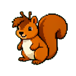 Eichel-Nuss — 256×256 Pixel-Art-Sprite