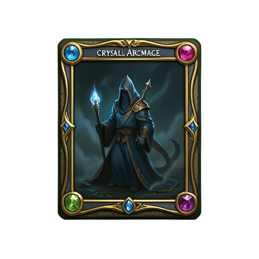 Cristal Arcano de Magia — sprite pixel art 512×512