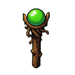 Staff Druid (16-Bit) - 256x256 pixel art sprite
