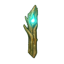 Druide du Bâton (Atmosphérique) — sprite pixel art 256×256