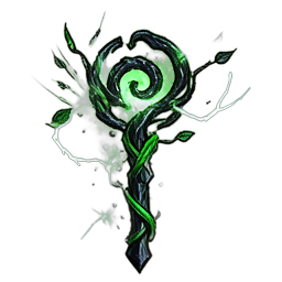 Staff Druid (VFX) - 256x256 pixel art sprite