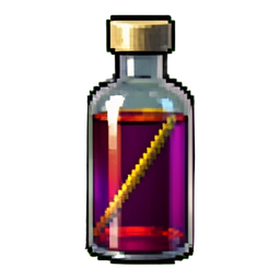 Elixir de resistencia — sprite pixel art 256×256