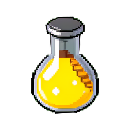 Potion de Stamina (16-Bit) — sprite pixel art 256×256