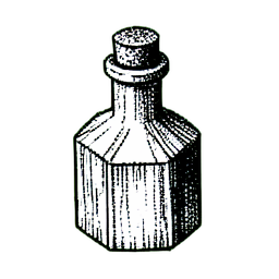 Potion de Stamina (1-Bit) — sprite pixel art 256×256