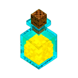 Potion de Stamina (Voxel) — sprite pixel art 256×256