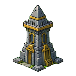Tour du cartographe stellaire — sprite pixel art 256×256