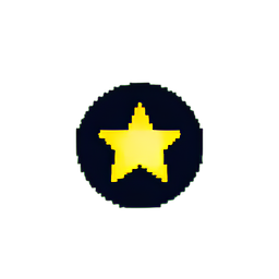 星の観察者 (低解像度) — 256×256 ピクセルアートスプライト