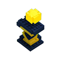 Observador Estelar (Voxel) — sprite pixel art 256×256
