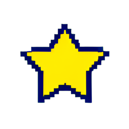 Icône de nuit étoilée — sprite pixel art 256×256