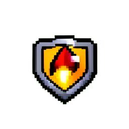 상태 아이콘 기절 — 256×256 픽셀 아트 스프라이트