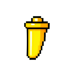 Status Paralysis Bolt Yellow — 256×256 pixel art sprite