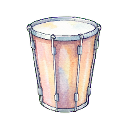 Stahltrommel — 256×256 Pixel-Art-Sprite
