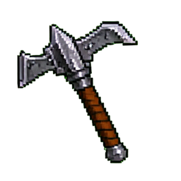 Cajado de Aço — sprite pixel art 256×256