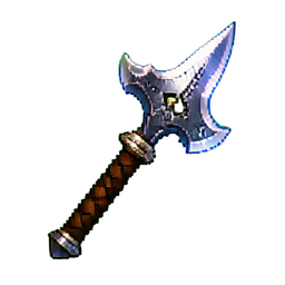 Stahlgroßaxt — 256×256 Pixel-Art-Sprite