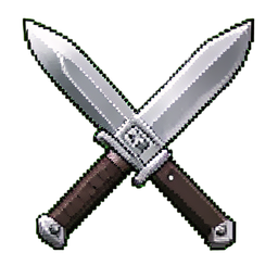 Steel Sword (16-Bit) - 256x256 pixel art sprite
