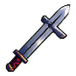 Steel Sword - 256x256 pixel art sprite