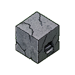 돌 블록 (16비트) — 256×256 픽셀 아트 스프라이트
