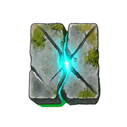 Stone Block (Atmospheric) - 256x256 pixel art sprite