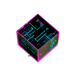 Stone Block (Cyberpunk) - 256x256 pixel art sprite