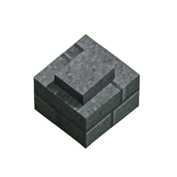 Stone Block (Voxel) - 256x256 pixel art sprite