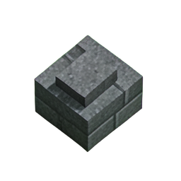 Bloco de pedra (Voxel) — sprite pixel art 256×256