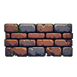 Pared de ladrillo — sprite pixel art 256×256