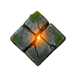 Pedra esculpida (Atmósfera) — sprite pixel art 256×256