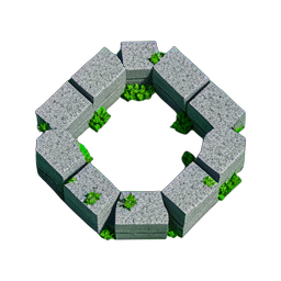 Stone Circle (Voxel) - 256x256 pixel art sprite