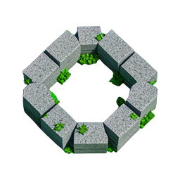 Steinkreis (Voxel) — 256×256 Pixel-Art-Sprite