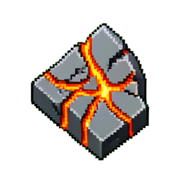 Stone Cracked (16-Bit) - 256x256 pixel art sprite
