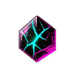 Stone Cracked (Cyberpunk) - 256x256 pixel art sprite