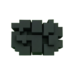 Stone Dark (Voxel) - 256x256 pixel art sprite
