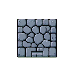 Stone Floor (16-Bit) - 256x256 pixel art sprite