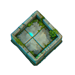 Stone Floor (Atmospheric) - 256x256 pixel art sprite