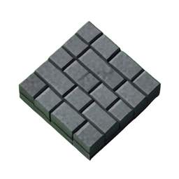 Steinboden (Voxel) — 256×256 Pixel-Art-Sprite