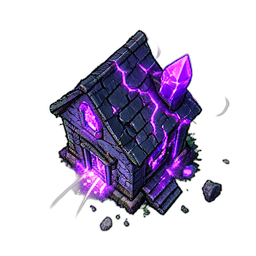 Casa de piedra (VFX) — sprite pixel art 256×256