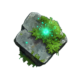 Stone Mossy (Atmospheric) - 256x256 pixel art sprite